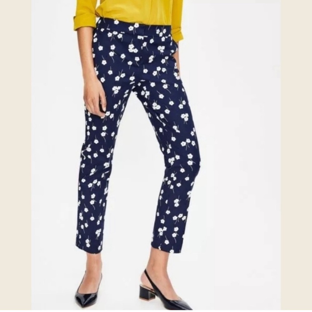 boden navy and white richmond ankle pants